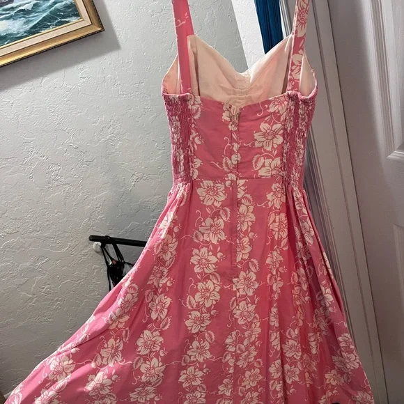 Vintage Sun Fashions Honolulu Hawaii Pink Size 8/10 Dress - Picture 7 of 7